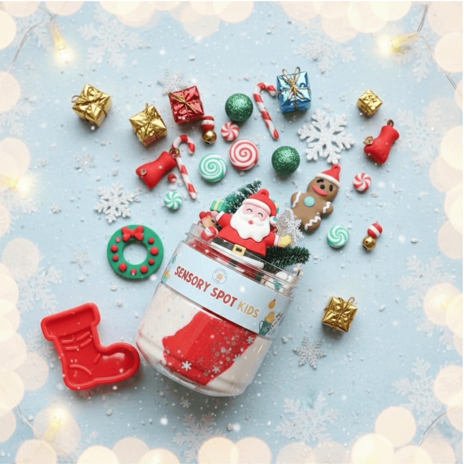 Candy Cane Grab & Go Dough Jar